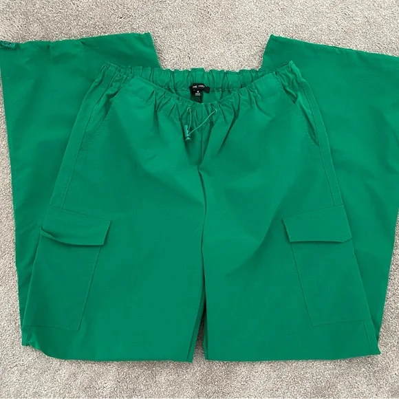 Love Tree Green Parachute Pants - Picture 3 of 6